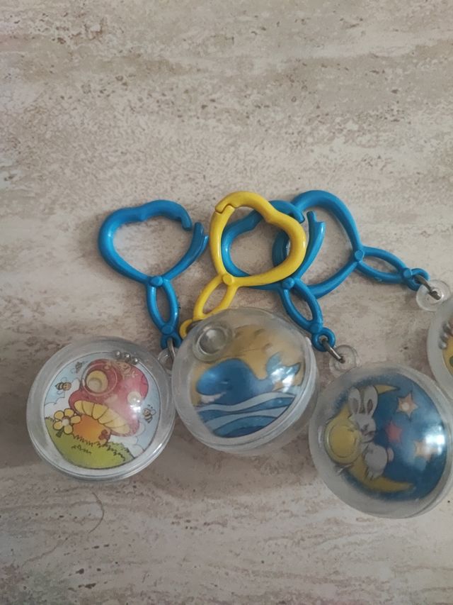Llaveros vintage juego de años 80