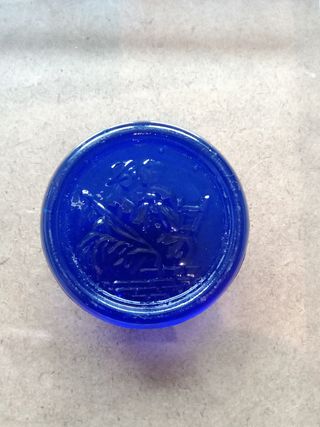 Medalla cristal azul