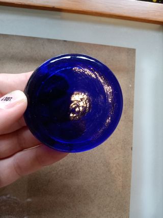 Medalla cristal azul