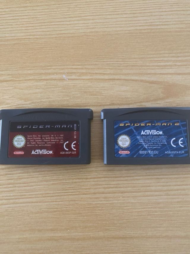Spiderman 1 y 2 gameboy advance