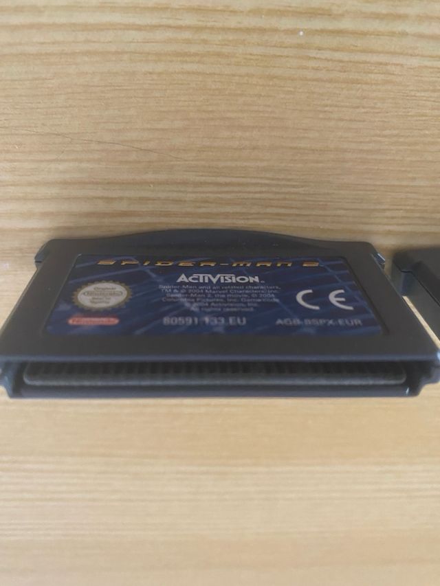 Spiderman 1 y 2 gameboy advance