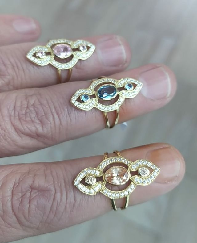 Anillo Lanzadera  - Oro 18 ktes  -