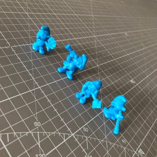 Figuras Pitufos (x4) miniaturas, Phoskitos años 80