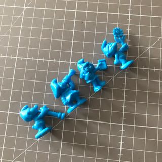 Figuras Pitufos (x4) miniaturas, Phoskitos años 80
