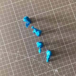 Figuras Pitufos (x4) miniaturas, Phoskitos años 80