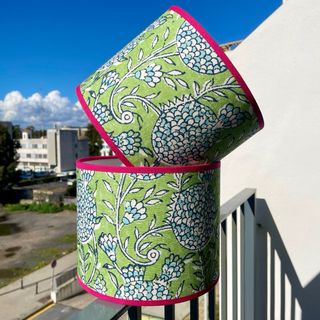 Pantalla de tela para lámpara 20 x 14 cm