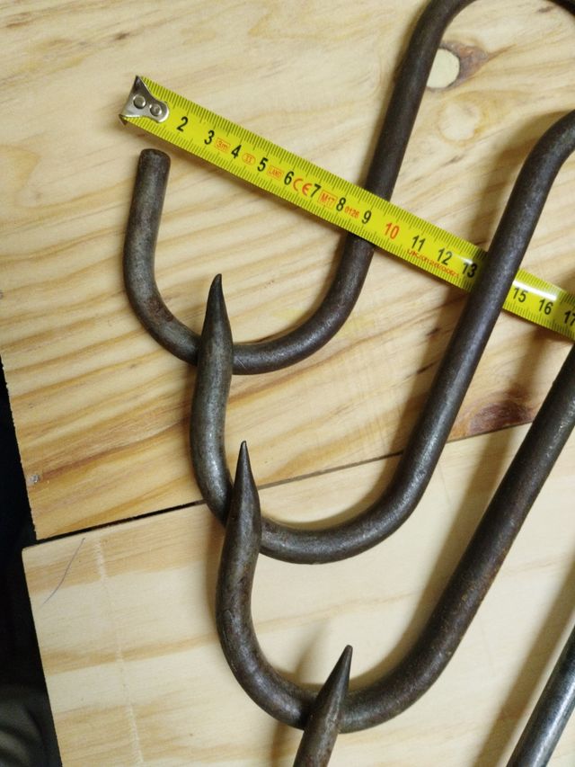 ganchos carnicería hierro