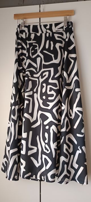 Falda Midi Estampada