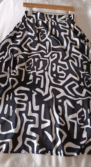 Falda Midi Estampada