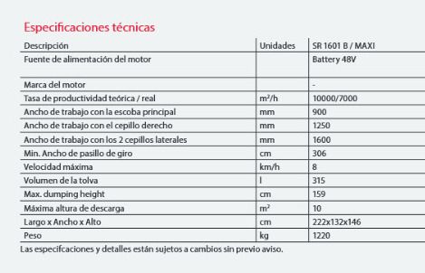 Nilfisk SR1601 B Barredora Nilfisk