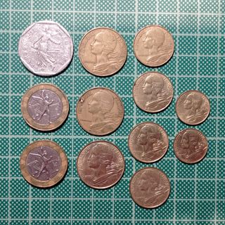Lote de 10 monedas francesas 