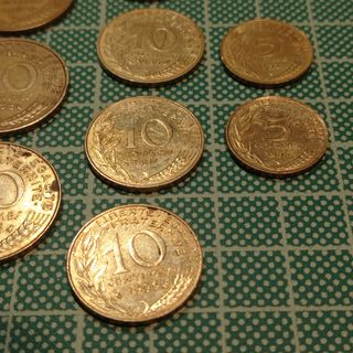 Lote de 10 monedas francesas 