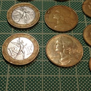 Lote de 10 monedas francesas 