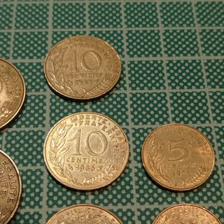 Lote de 10 monedas francesas 