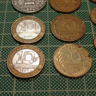 Lote de 10 monedas francesas 