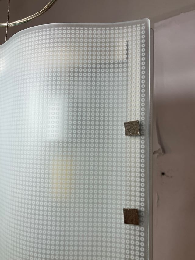 Lampadario vetri curvi serigrafati