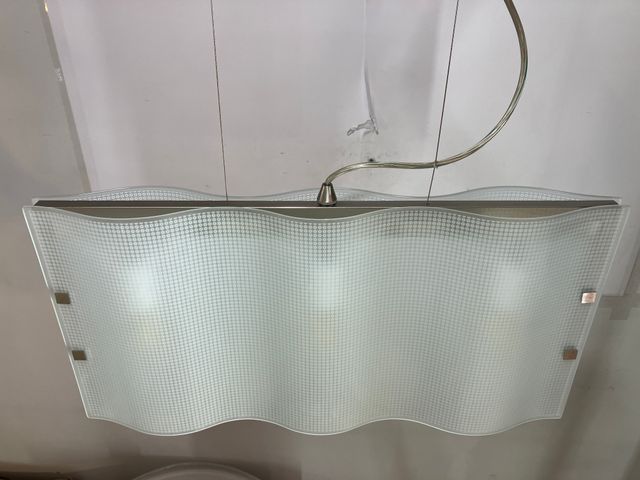 Lampadario vetri curvi serigrafati