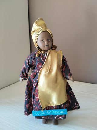 Bambolina in ceramica - Costa d'Avorio