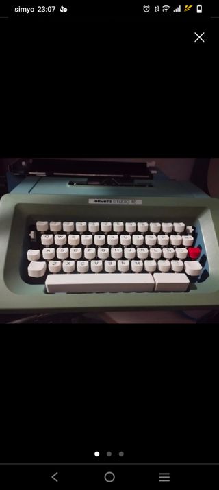 maquina escribir olivetti studdio 46