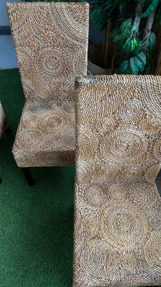 4 sillas de ratan