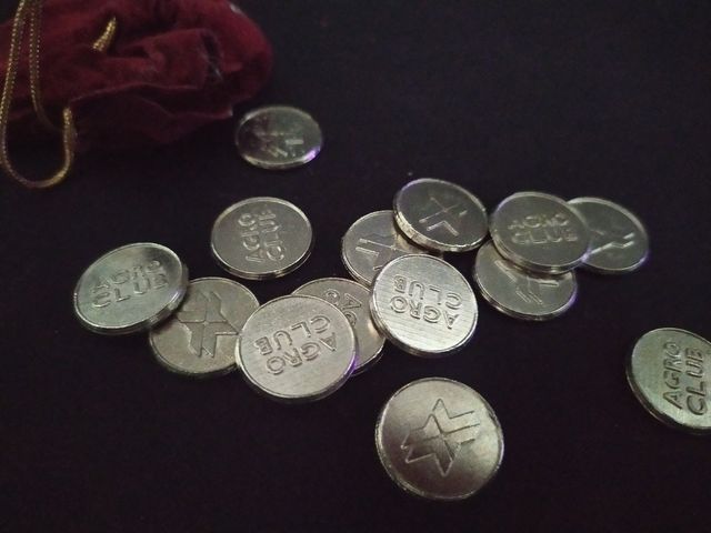 Monedas fichas AGRO CLUB