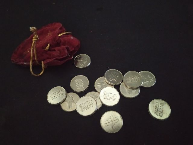 Monedas fichas AGRO CLUB