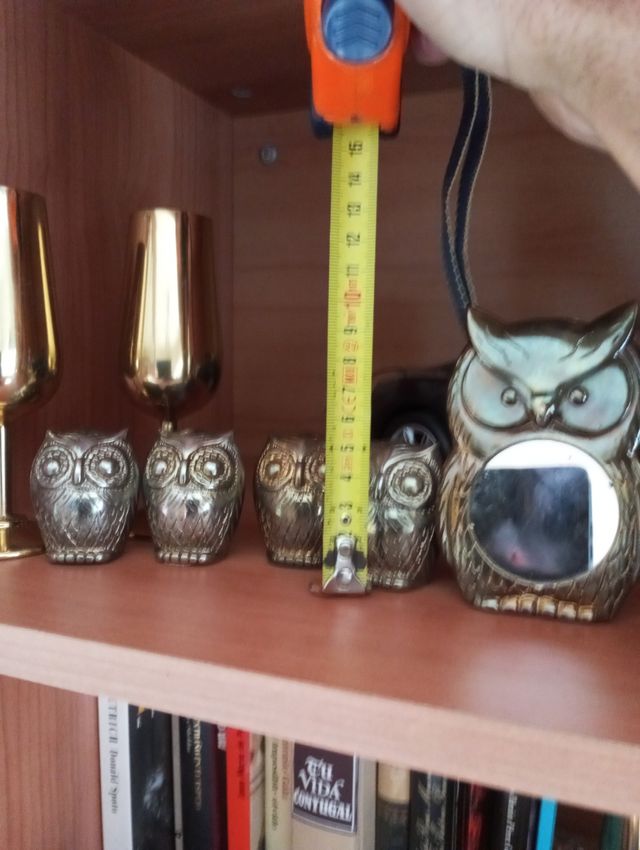 Búhos metal decoración