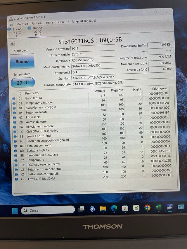 Hard disk 160GB Seagate