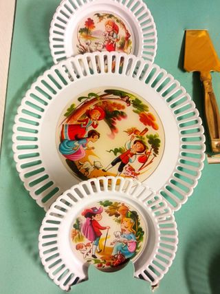 Cacharritos antiguos. Juego de merienda