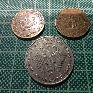 3 monedas alemanas 