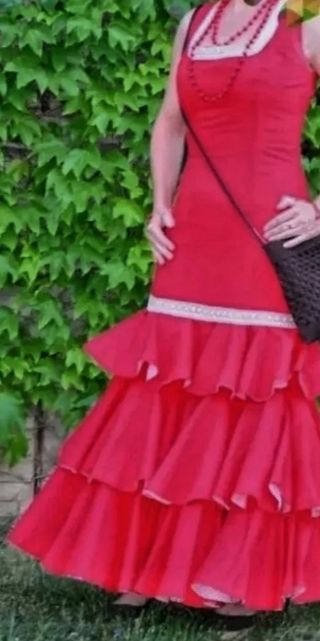 Vestido de gitana, traje de flamenca 