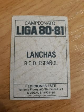 3 cromos fútbol Liga 80-81