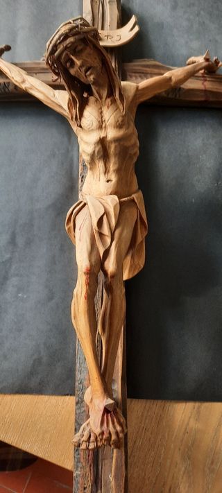 talla escultura Cristo antiguo