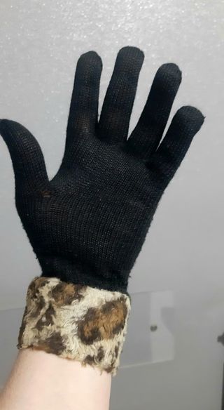 Guanti con polsino maculato tg U