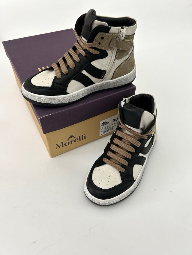 Nuovi sneaker alta bambino 30 vera pelle