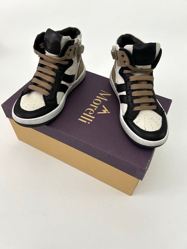 Nuovi sneaker alta bambino 30 vera pelle
