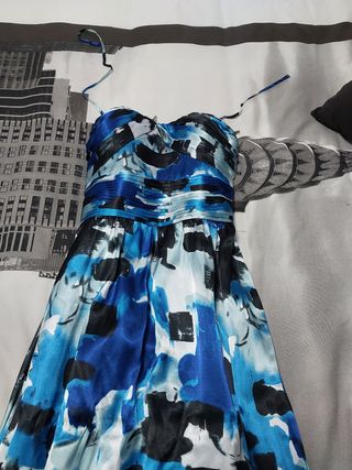 Vestido largo fiesta azul talla 38