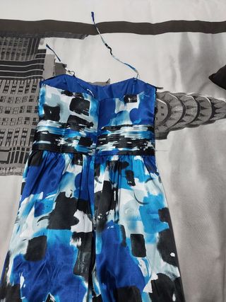 Vestido largo fiesta azul talla 38