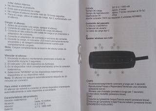 Altavoz Bluetooth con Iluminación led