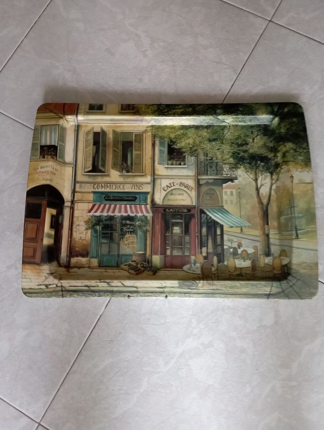 Vassoio parisian scenes