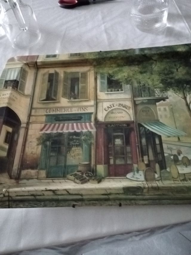 Vassoio parisian scenes