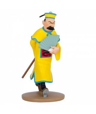 Figura de resina Tintin Dupont Loto Azul 12cm