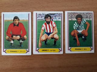Lote 8 cromos fútbol Liga 80-81