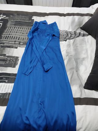 Vestido largo fiesta azul talla L