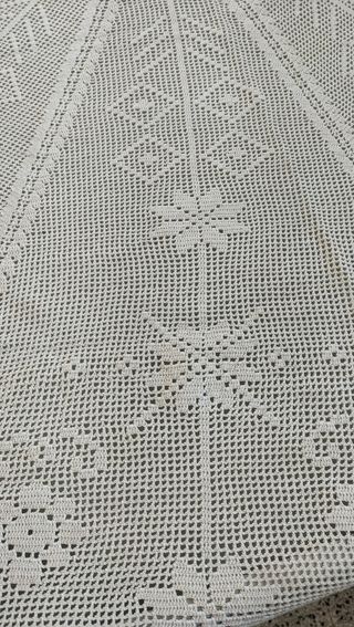 Tovaglia in cotone vintage fatta a mano
