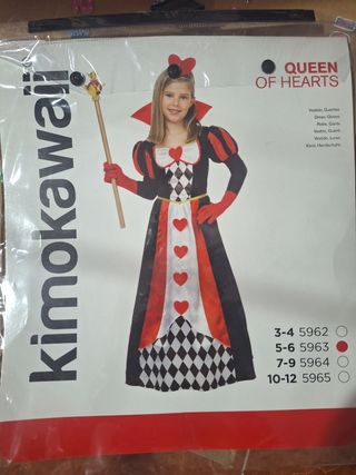 Traje de reina de corazones