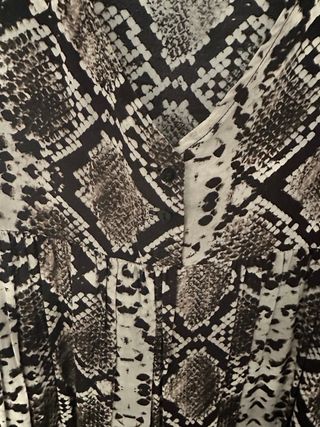 Vestido oversize estampado animal