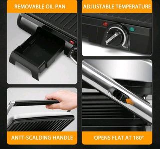 Plancha de asar multifuncional 4 en 1