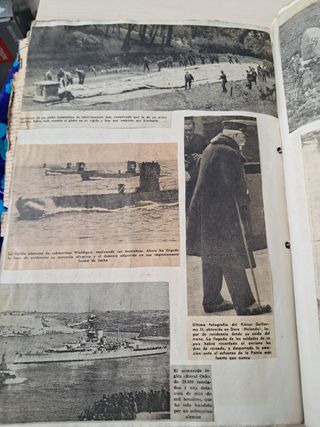 Recortes periódico antiguo de Guerra