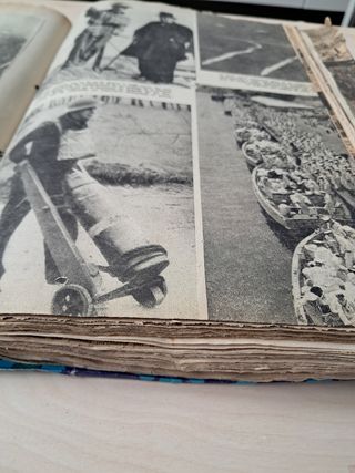 Recortes periódico antiguo de Guerra